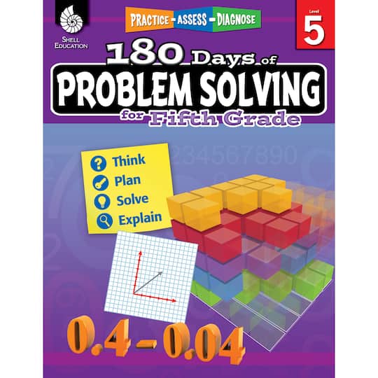 180 Days of Problem Solving Book, Grade 5 By Shell Education | 8.5" x 11" | Michaels®